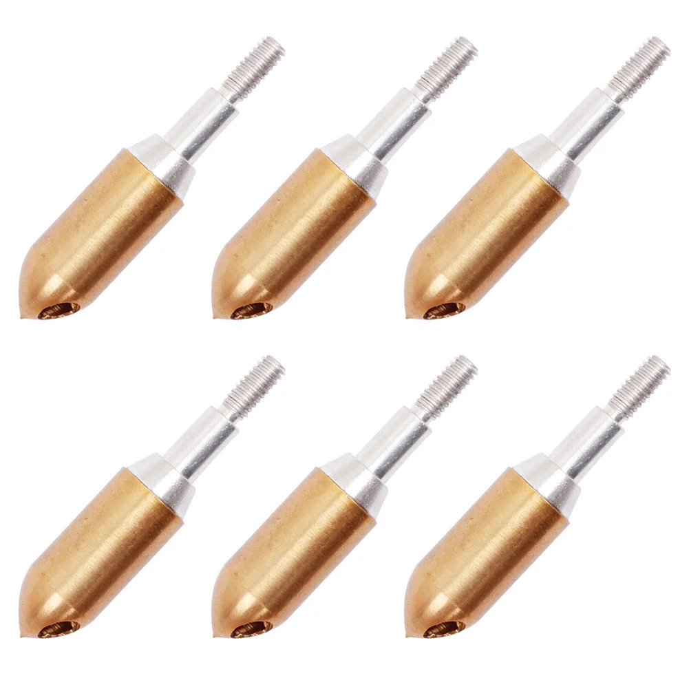 

6PC Whistle Copper Broadhead Arrowhead Screw Copper Whistle Screw Tips Arrowheads Points Broadheads Archery Practice