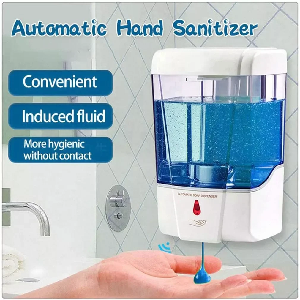 

700ML Automatic Sensor Electric Wall Mounted Liquid Soap Dispenser Bathroom Hand Wash Shower Gel Pump