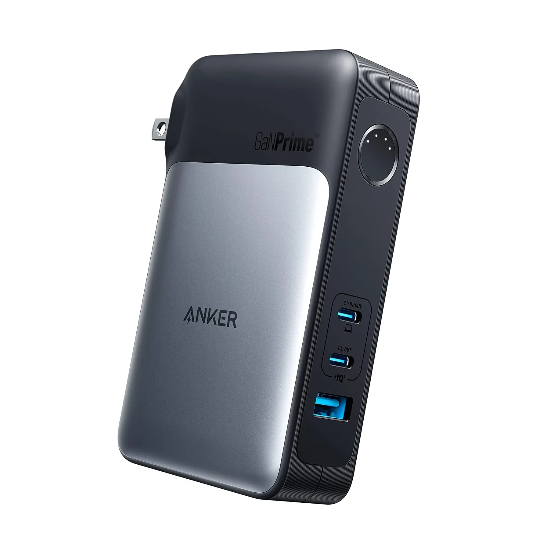 Фото Anker 733 Power Bank GaNPrime PowerCore Гибридное зарядное устройство 2-в-1, 65 Вт, 10000 мАч, 30 Вт, портативное зарядное устройство USB-C с настенным зарядным устройством 65 Вт №1