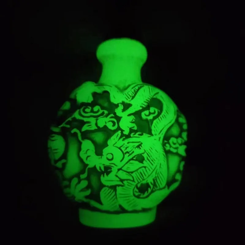 Античная коллекция Имитация бирюзы табак флакон двухсторонний резной набор для