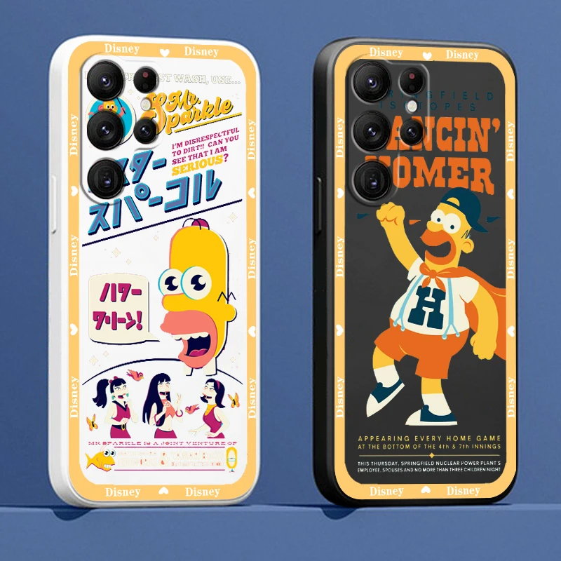 

Liquid Rope Cover Cool Simpsons Homer Disney Phone Case For Samsung Galaxy S23 S22 S21 S20 FE S10 Plus Lite Ultra 5G Funda