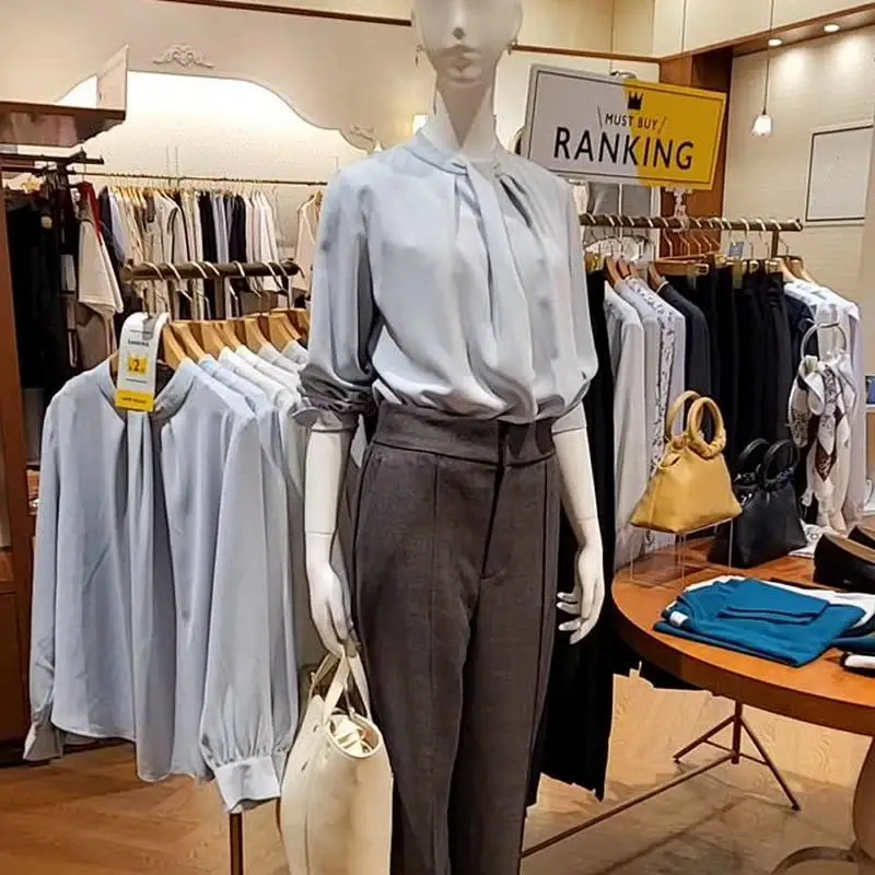 Лучшие товары Рубашки Возобновляемые передние плиссированные элегантные