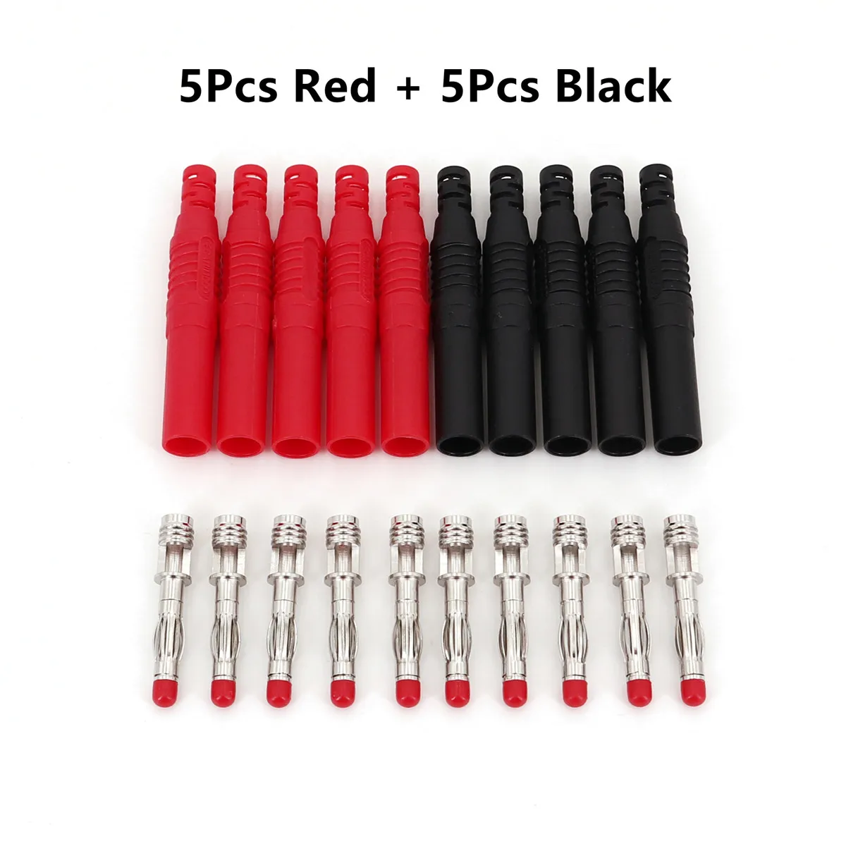 

Изолированные банановые разъёмы 4 мм, набор из 10 штук