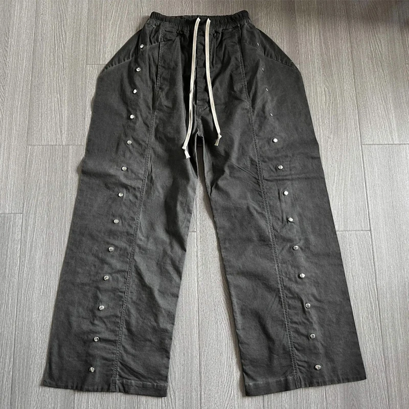 Мужские повседневные джинсовые брюки High Street потертые джинсы для мужчин карго со