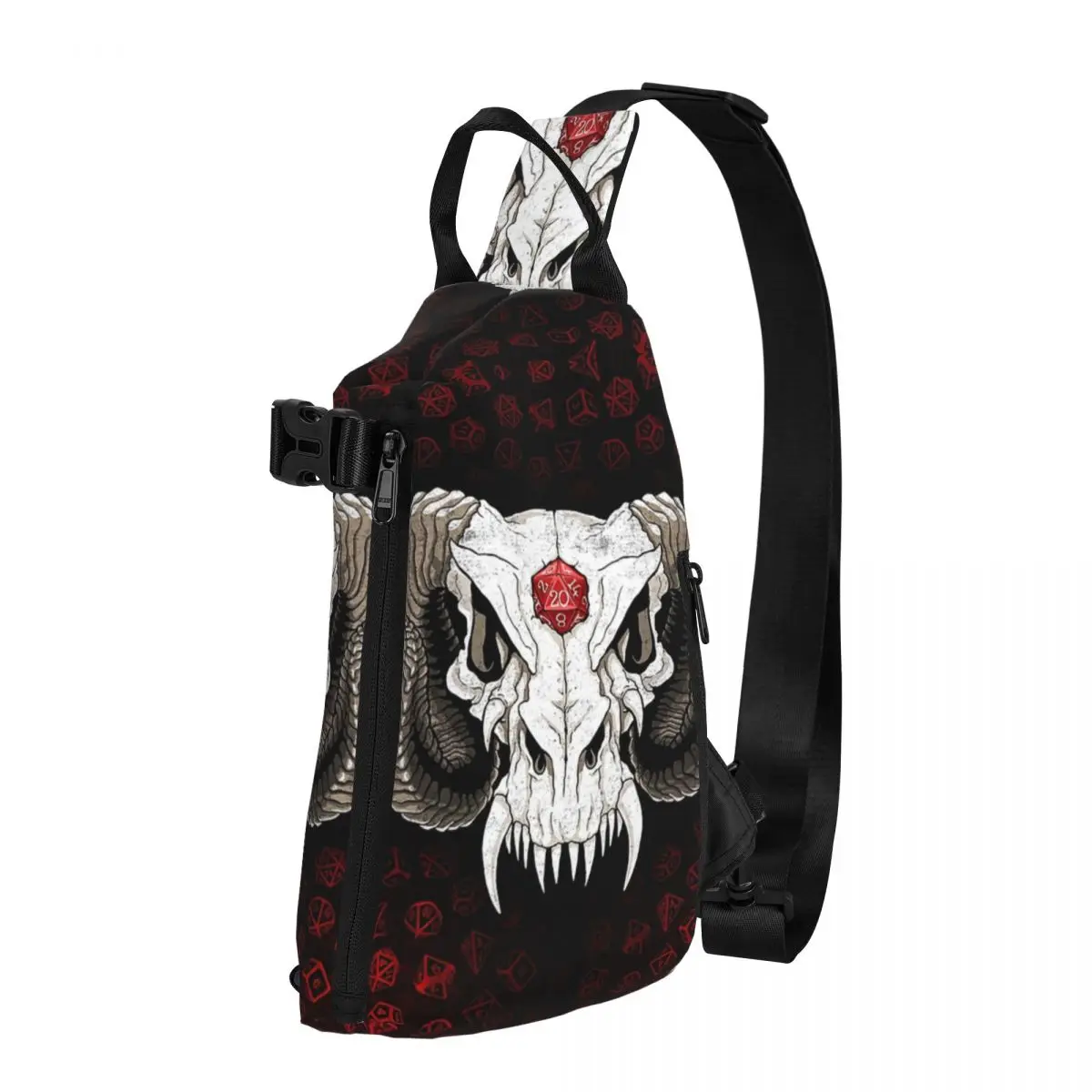 Dragon Skull D20 Shoulder Bags Chest Cross Chest Bag Diagonally Casual Man Messenger Bag