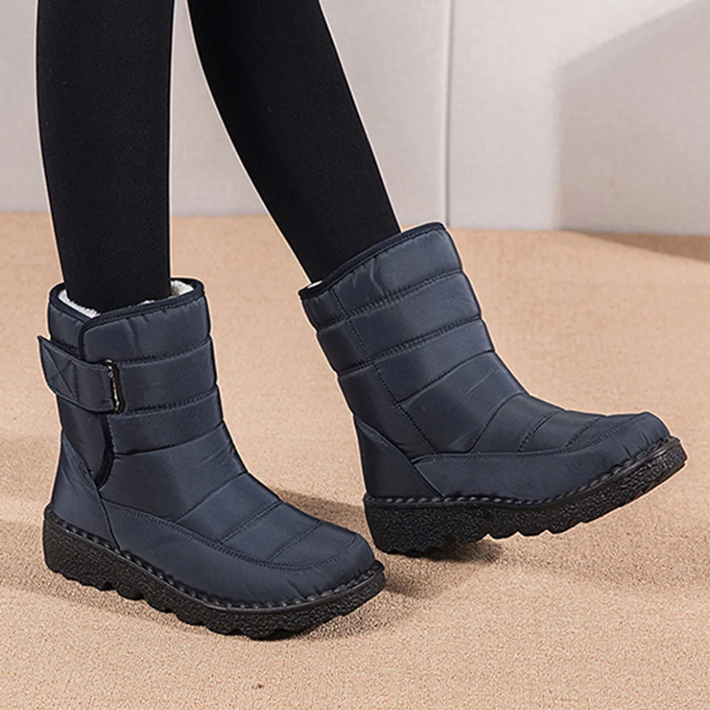 

Women Boots 2022 New Winter Boots With Platform Shoes Snow Botas Waterproof High Top Ankle Boots Warm Female Women Shoes