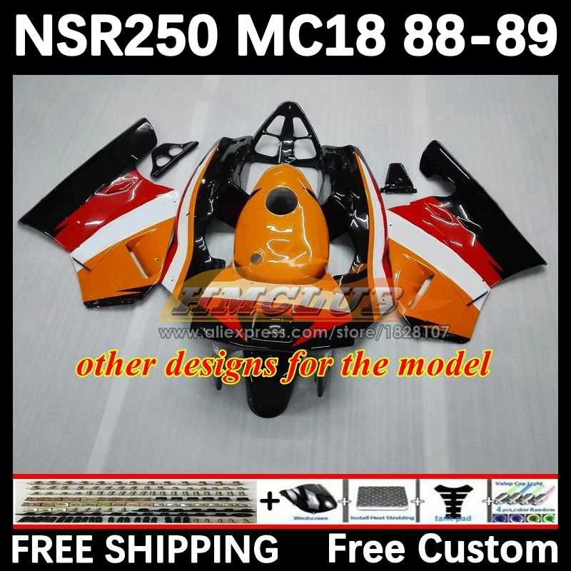 Фото Кузов для HONDA NSR 250 R MC18 PGM2 NSR 250R NS250 NSR250R 88 89 93No.23 MC16 NSR250 R красный белый RR NSR250RR 1988 1989 Обтекатель №5