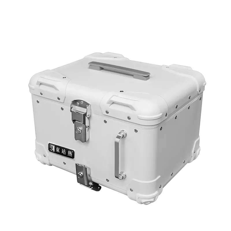 Универсальный 40л круглый угловой ящик для мотоцикла багажник большой емкости