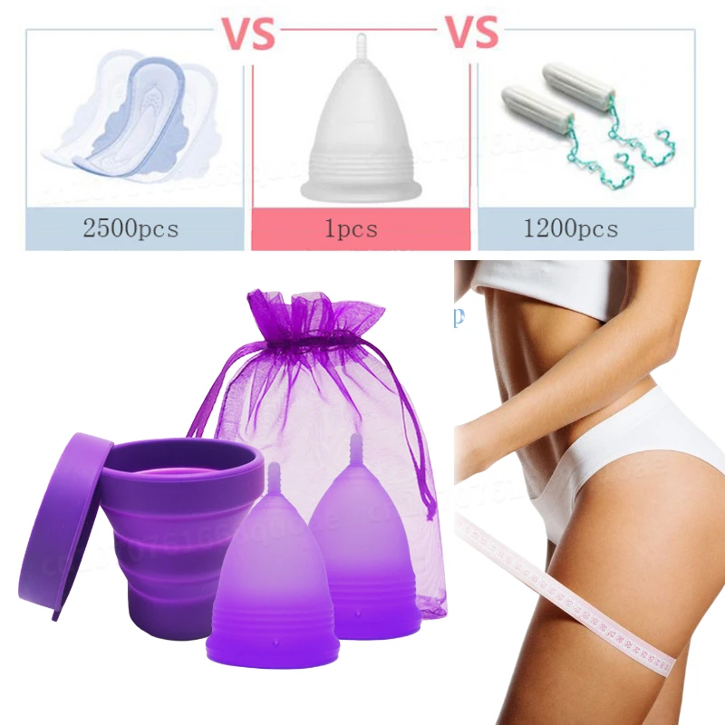 

Women Cup Medical Menstrual Cup Randomly Silicone S L Size Feminine Hygiene Coppetta Mestruale Coupe Menstruelle Moon Period Cup