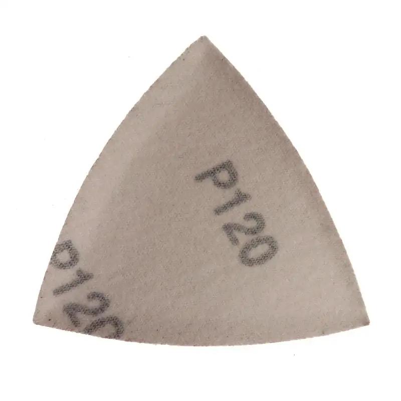 Шлифовальная бумага 80x80x80 мм Треугольная наждачная на липучке посадка