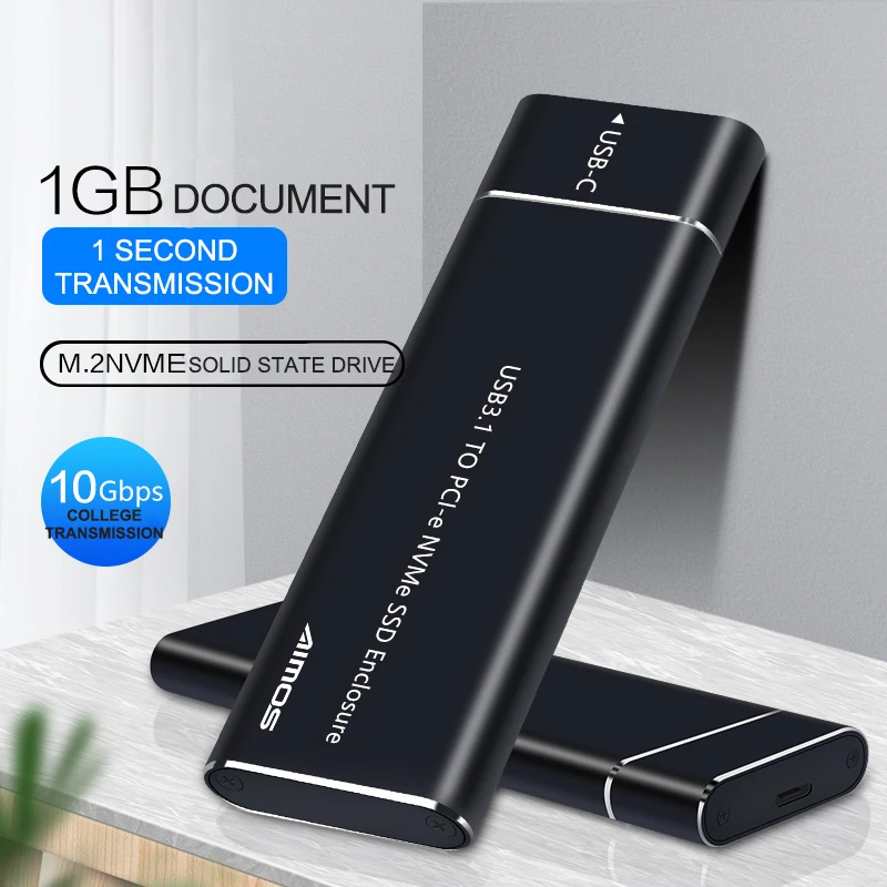 Чехол для компьютерного жесткого диска M.2 NVMe USB 3. 0 Type-C 10 Гбит/с M-Key PCI-E чехол