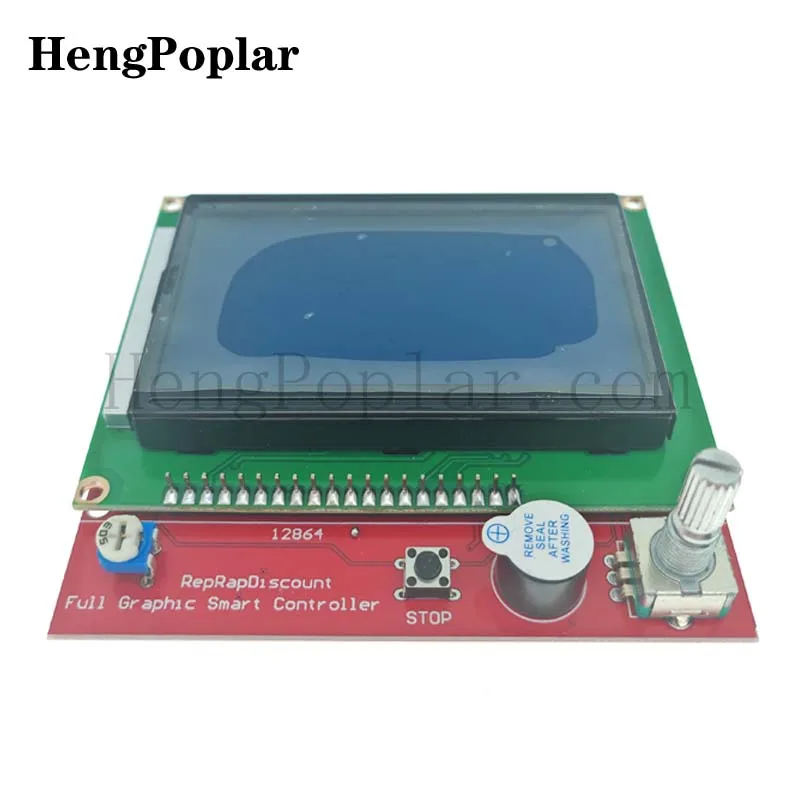 12864 ЖК-контроллер дисплея + адаптер для деталей 3D-принтера RAMPS 1.4 Reprap Mendel GM