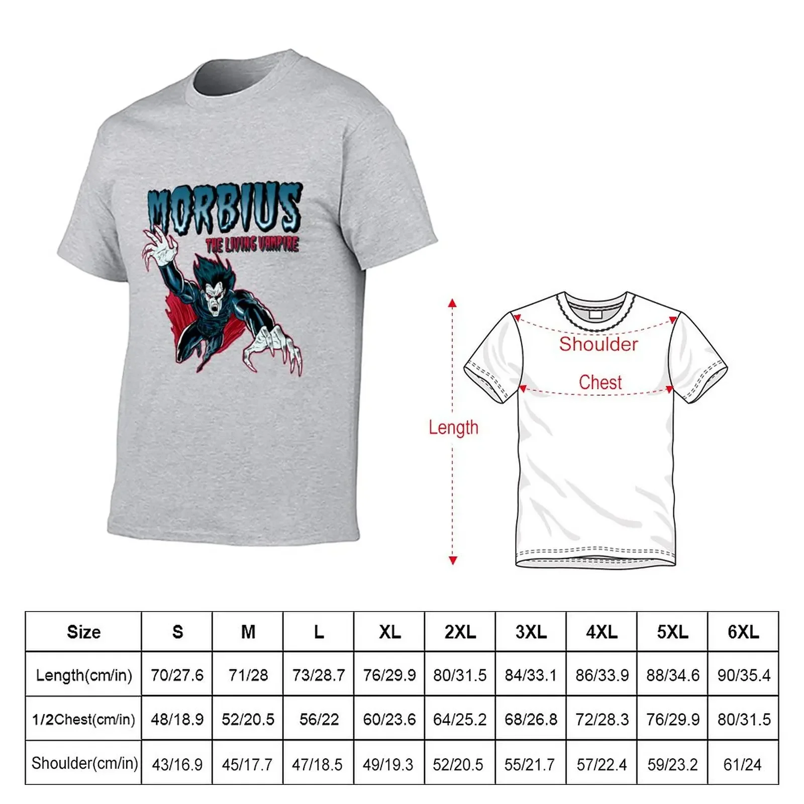 Мужская винтажная футболка Morbius The Living Vampire хлопок