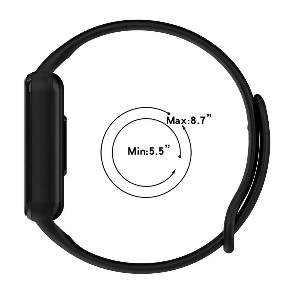 Ремешок силиконовый для Amazfit Band 7 сменный спортивный мягкий браслет спортивные