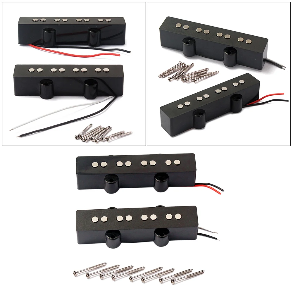 4-струнный Электрический бас-пикап мост шейный пикап набор для джаз бас-гитары