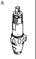 

Return valve and pump body assembly