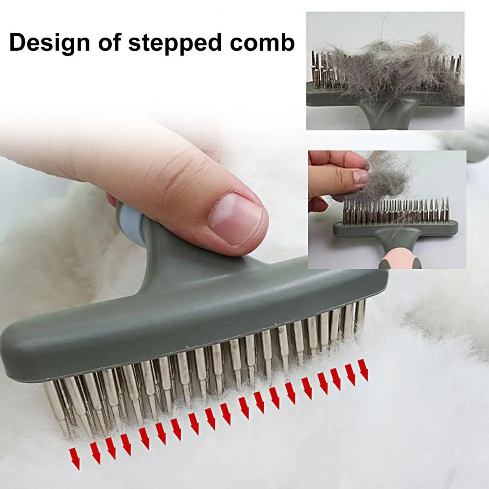 

Расческа для ухода ха шерстью животных прочная легкая гладкая щетка для груминга домашних кошек и собак