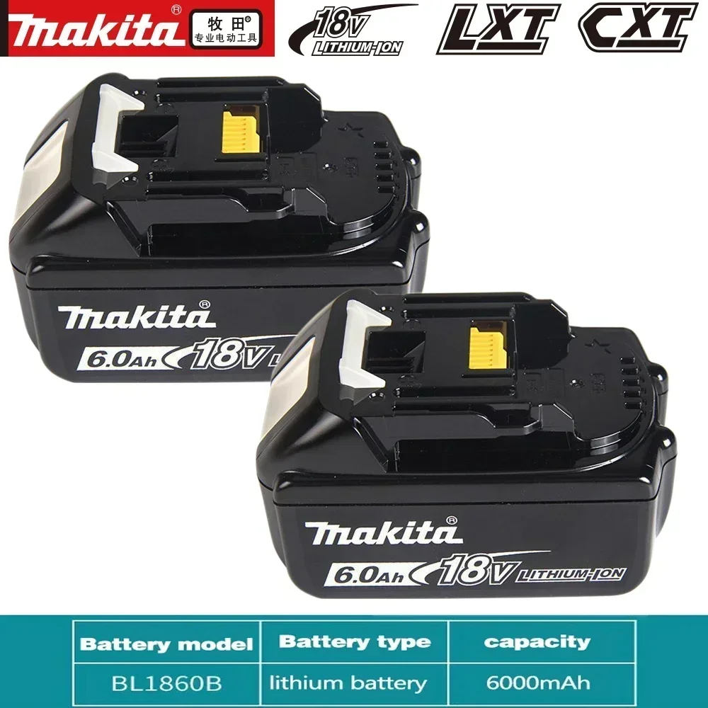 100% оригинальная батарея Makita 6Ah/5Ah/3Ah для 18 В BL1830B BL1850B BL1850 BL1840 BL1860 BL1815 сменная