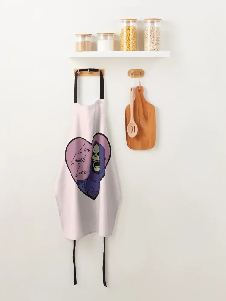 Skeletor Live Laugh Love — He Man Masters Of The Universe Inspired забавный ретро-мультяшный фартук для
