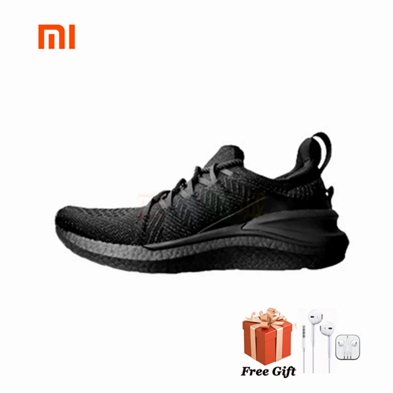 Original Xiaomi Mijia Sneakers 4 Men's Outdoor Sports Uni-moulding 4D Fishbone Lock System Knitting Upper Men Running Shoes