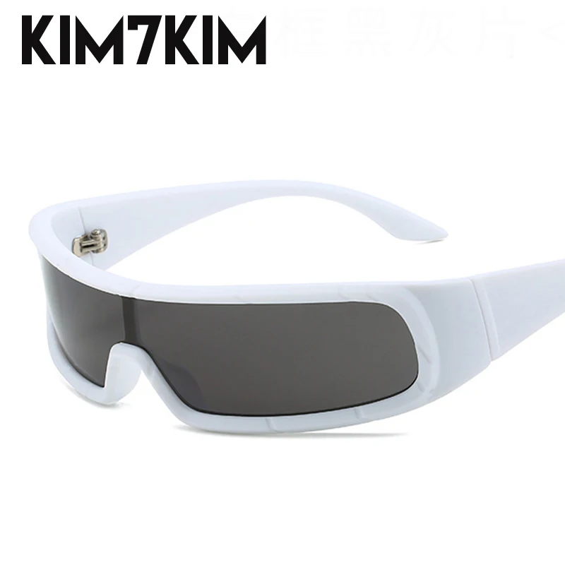 

Fashion Rectangle Sunglasses For Women Men Sports Punk Sun Glasses One Piece Goggles Male Small Frame Eyeglasses Gothic Sunglass