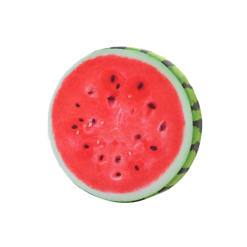 

2022 Creative 3D Fruits Soft Plush Toy Simulation Fruit Cushion Round Stuffed Boys Girls Anti Stress Nap Pillow for Kid Children