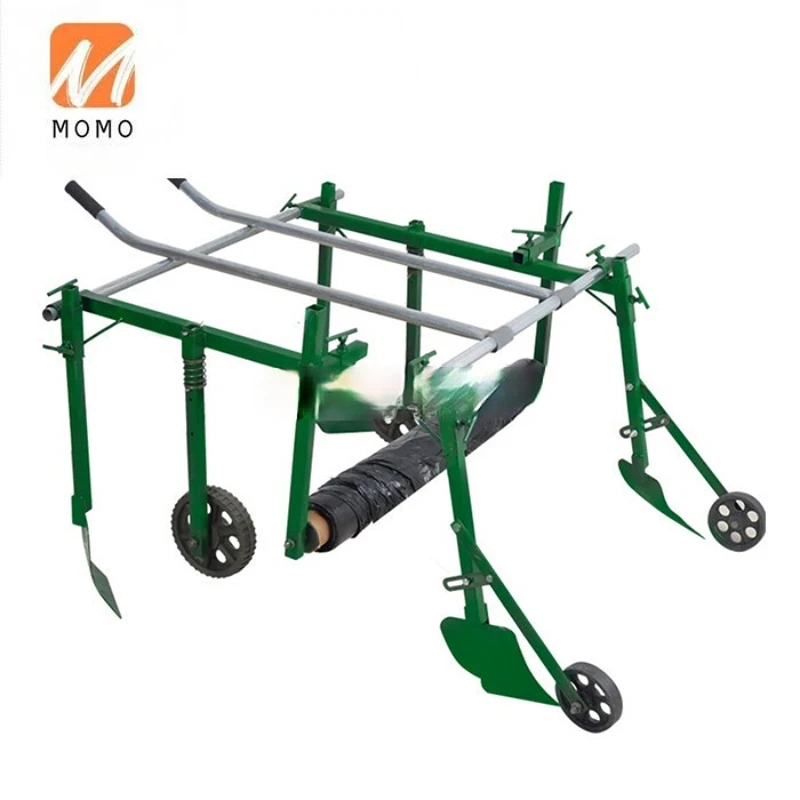

Factory direct sale plastic manual mulch culture layer machine/agriculture hand pull plastic film applicator laying machine
