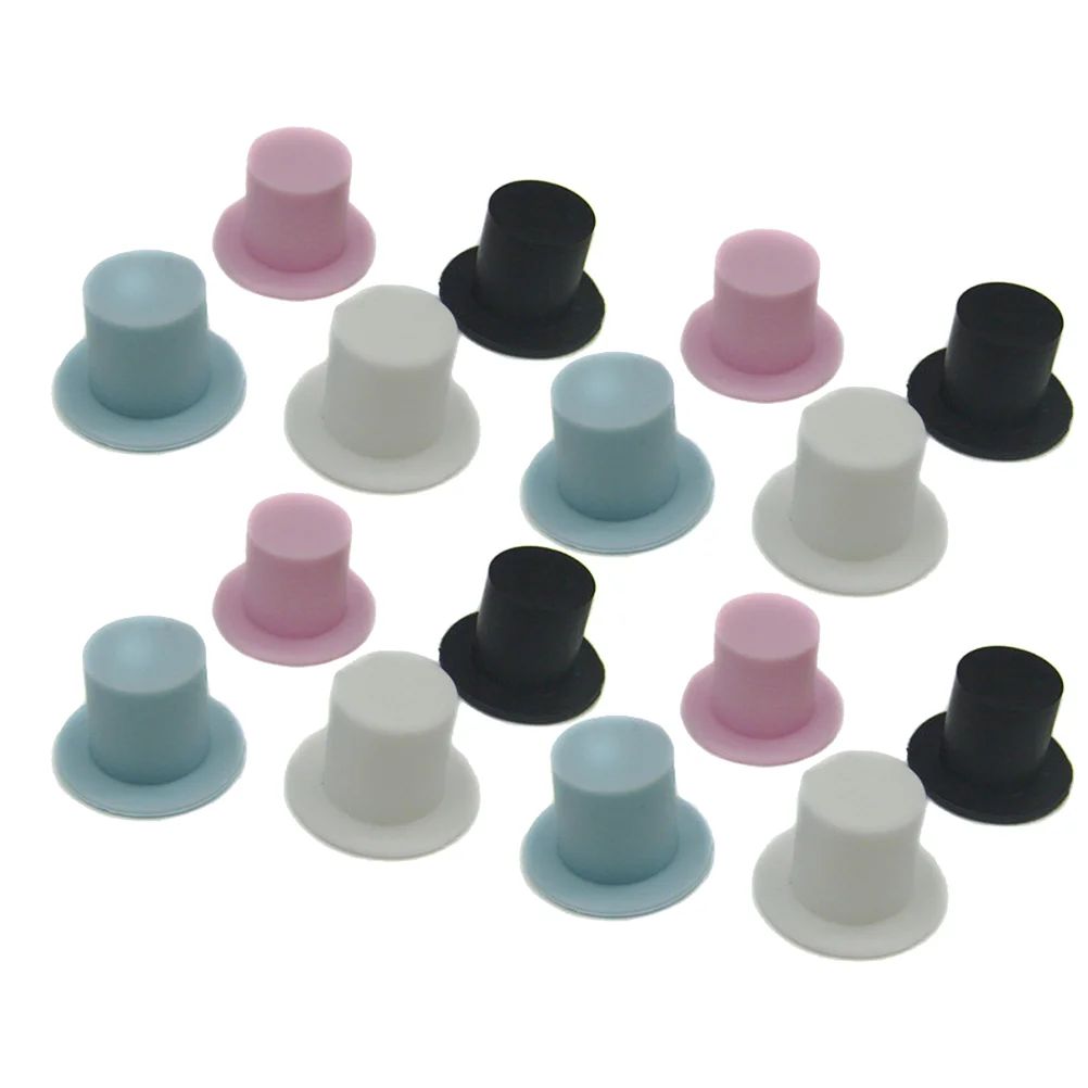 

Hat Hats Mini Topsnowmancrafts Black Tiny Miniature Christmas Diy Cap Clown Magician Small Party Decorcowboy Santakids