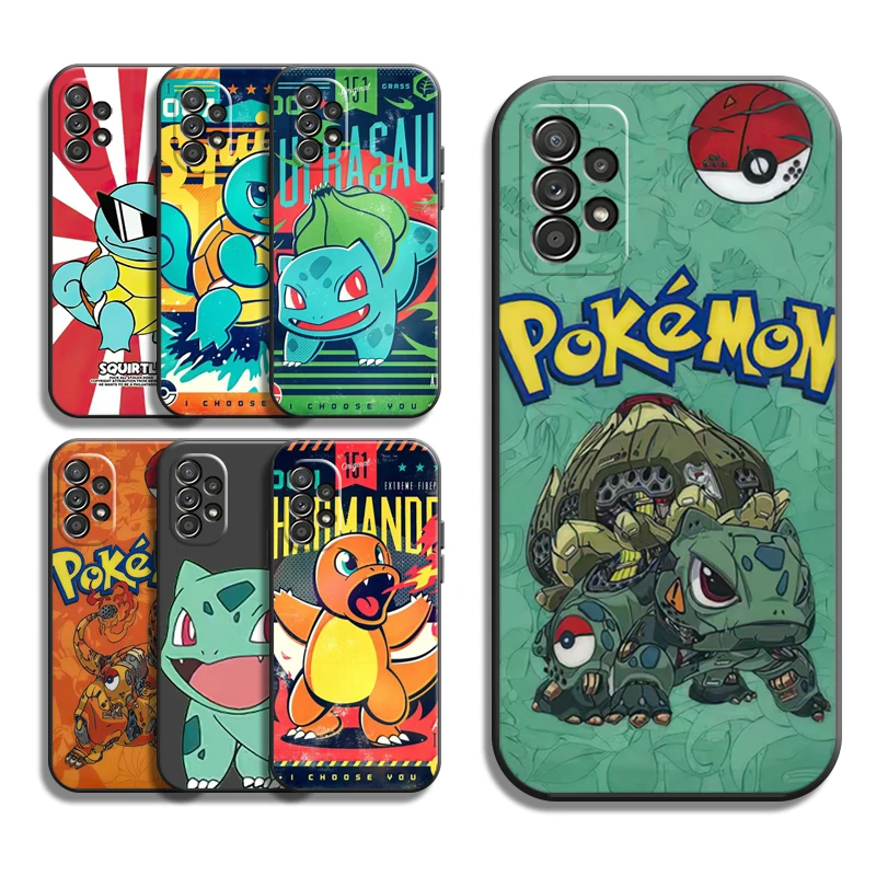

Pokemon Pikachu Phone Cases For Samsung Galaxy A51 4G A51 5G A71 4G A71 5G A52 4G A52 5G A72 4G A72 5G Back Cover Funda Coque