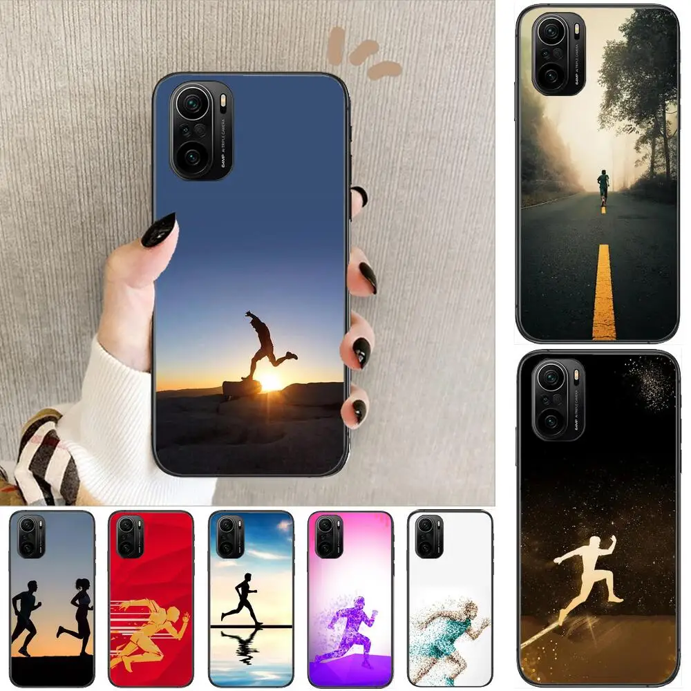 

runners morning run Phone Case For xiaomi redmi POCO F1 F2 F3 X3 Pro M3 9C 10T Lite NFC Black Cover Silicone Back Prett mi 10 ul