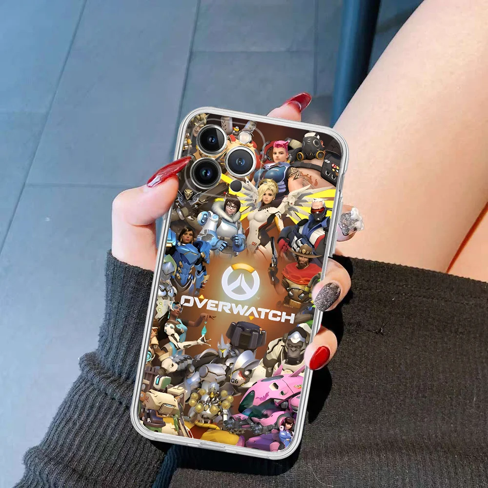 Игровой коврик для мыши Overwatch силиконовый мягкий чехол iphone 15 14 13 12 11 Pro Mini XS MAX 8 7 6 Plus