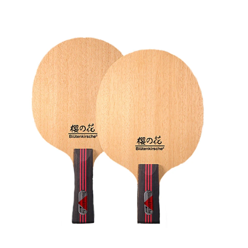 

1PC 5Ply Table Tennis Racket Plate Purewood Sponge FL CS Short Long Handle Ping Pong Paddle For Quick Attack Offensive Player