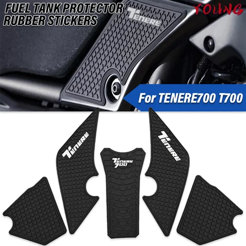 Подходит для YAMAHA Tenere 700 Rally T700 XTZ 690 T 700 2019-2021, наклейки на мотоцикл, нескользящая накладка на бак, боковая наклейка против царапин, подходит