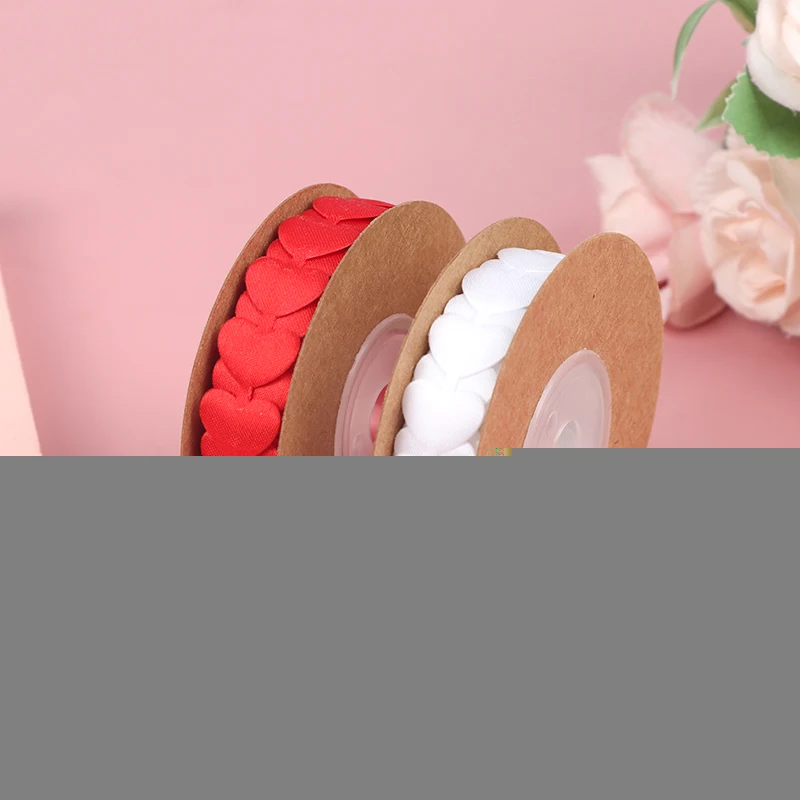 

Кружево для рукоделия 5 м, кружевная ткань для шитья, отделка, лента, однотонное белое, красное сердце, любовь, товары для рукоделия «сделай с...