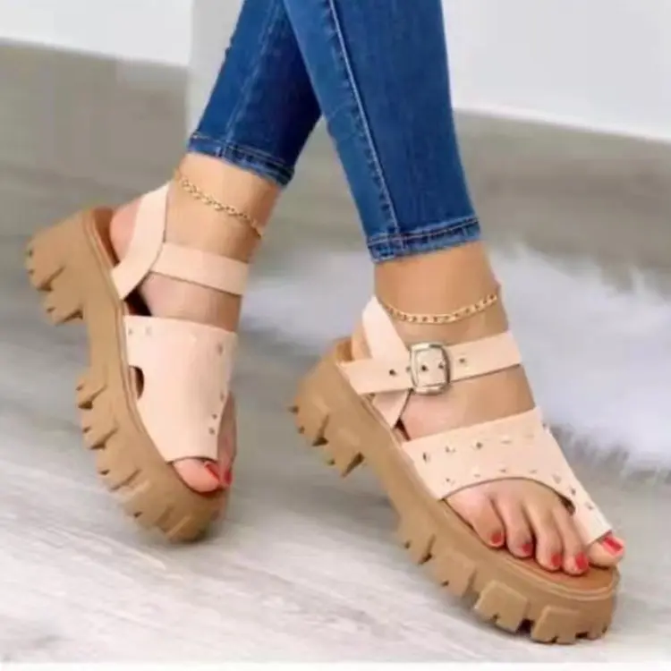 

Woman Sandals Shoes Slippers Summer Style Wedges Pumps High Heels Slip on Liuding Fashion Gladiator Shoes Women Pumps plus size