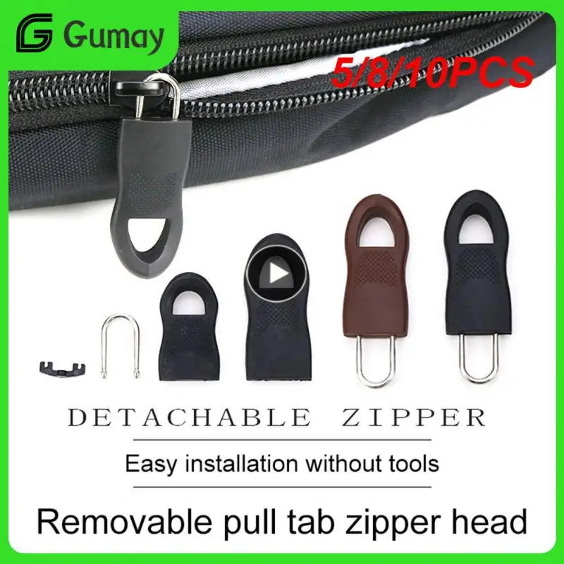 

5/8/10PCS Tab Bag Suitcase Backpack Tent Rope Tag Clothing Zip Fixer 8/ Backpack Zipper Pull Fixer Pull Puller End Fit