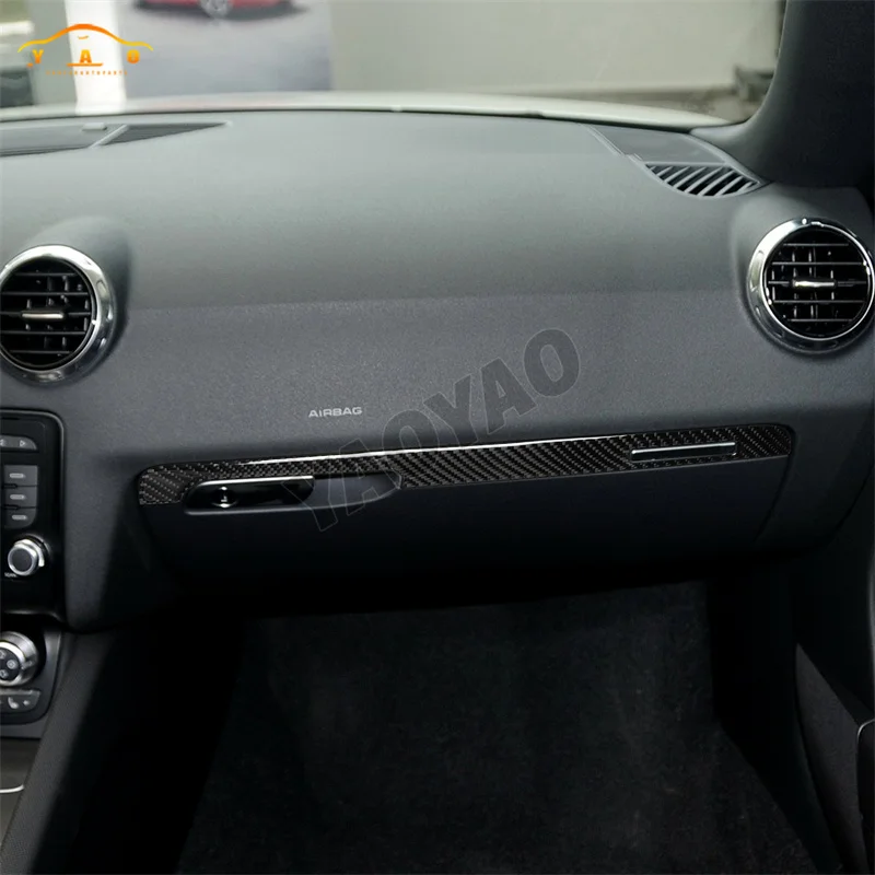 Фото Углеродное волокно для Audi TT 8N 8J MK123 TTRS 2008-2014, приборная панель, панель второй пилот, декоративная накладка, наклейка, аксессуары для интерьера №4