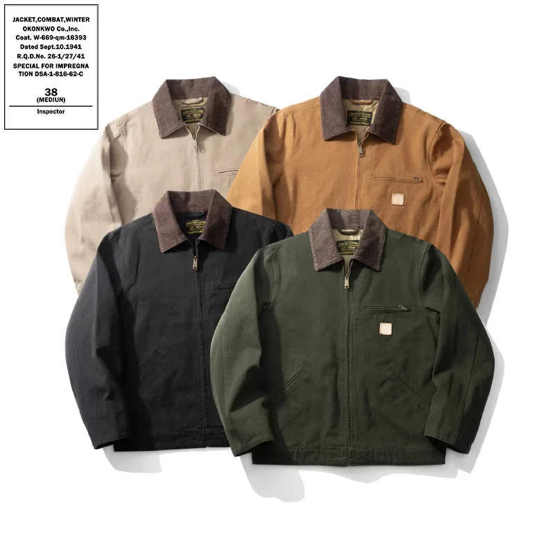 Весенне-осеннее издание OKONKWO cleanfit Детройт Куртка j97 Interstellar Canvas