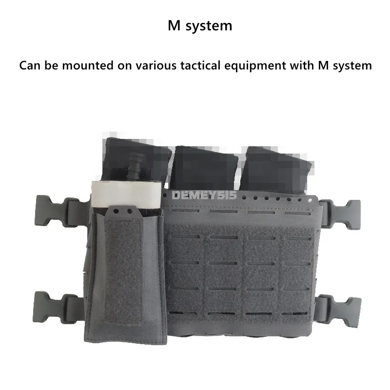Фото Тактические одинарные/тройные подсумки для магазинов AR 5.56, держатель для магазинов для страйкбола, расширительная передняя панель для охотничьего жилета №5