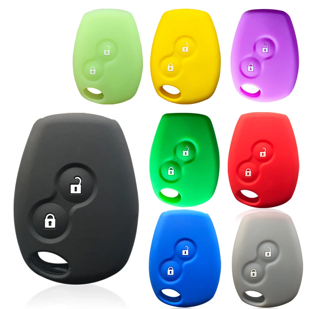 Чехол для ключа Renault Megane Modus Espace Laguna Duster Logan DACIA Sandero Fluence Clio Kango NISSAN ALMERA 2 кнопки чехол