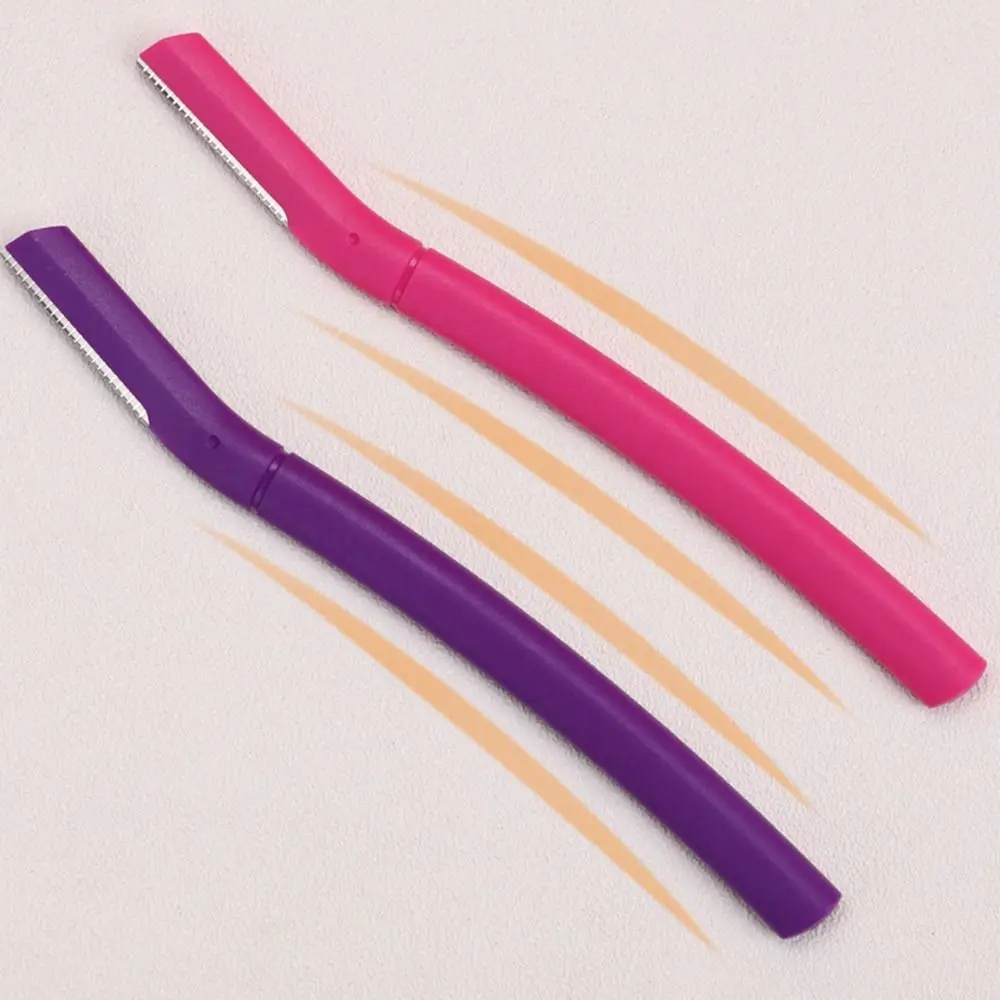 Безопасная макробритва для бровей с прямой ручкой противоскользящая