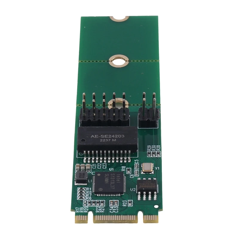 Сетевой адаптер 2 5G Base-T Gigabit чип I225 2500 Мбит/с M.2 B/M ключ к Pcie 5 ГБ Ethernet-карта RJ45 LAN