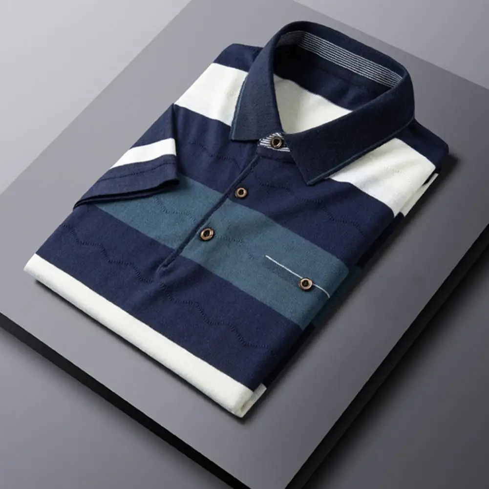 

Summer Shirt Business Anti-wrinkle Lapel Breathable Summer Top Summer Top for Meetings