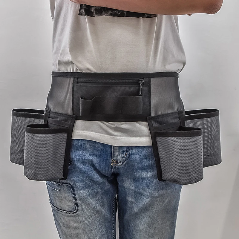 

Garden Pruning Tool Storage Bag Toolkit Black Adjustable Waist Belt For Cleaning Kit