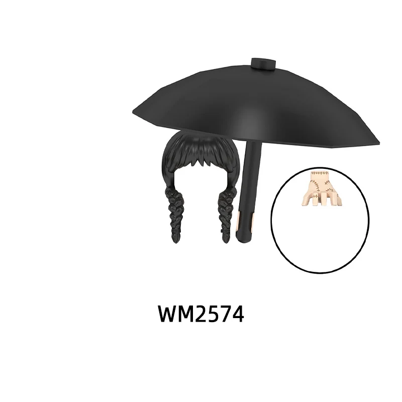 Экшн-фигурки зонт оружие брюки детали для волос модель блоков детский набор