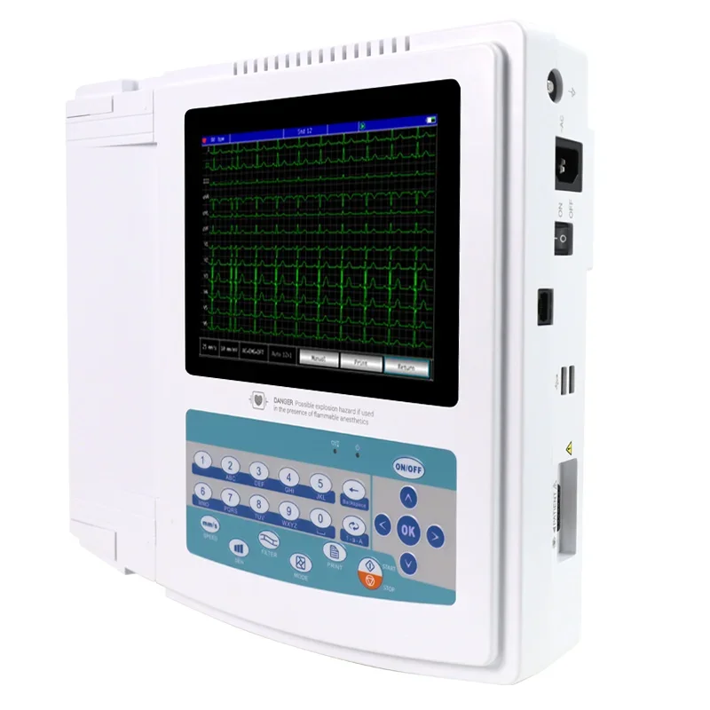 CONTEC ECG1200G жизненно важный знак 12 свинцовая машина многопараметрический пациент
