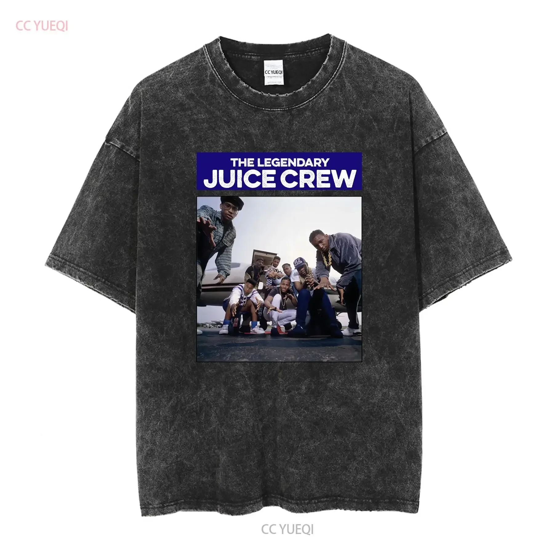 Фото Vintage Juice Crew T Shirt Size S M L XL 2XL vintage Washed Breathable Stretched fashion Slightly Top For Everyday Wear Casual №2
