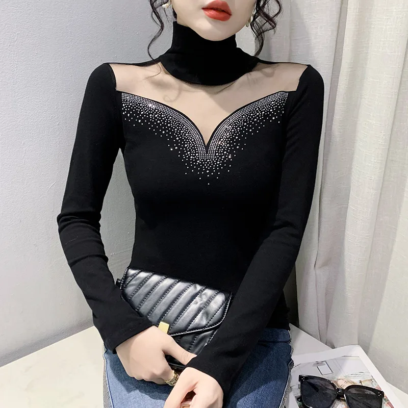 

2023 Spring Summer Blouse Tidal Current Y2k Top Women Clothing T-shirt Gauze Design Sexy Female Tops Clothes Fashion Tees Goth