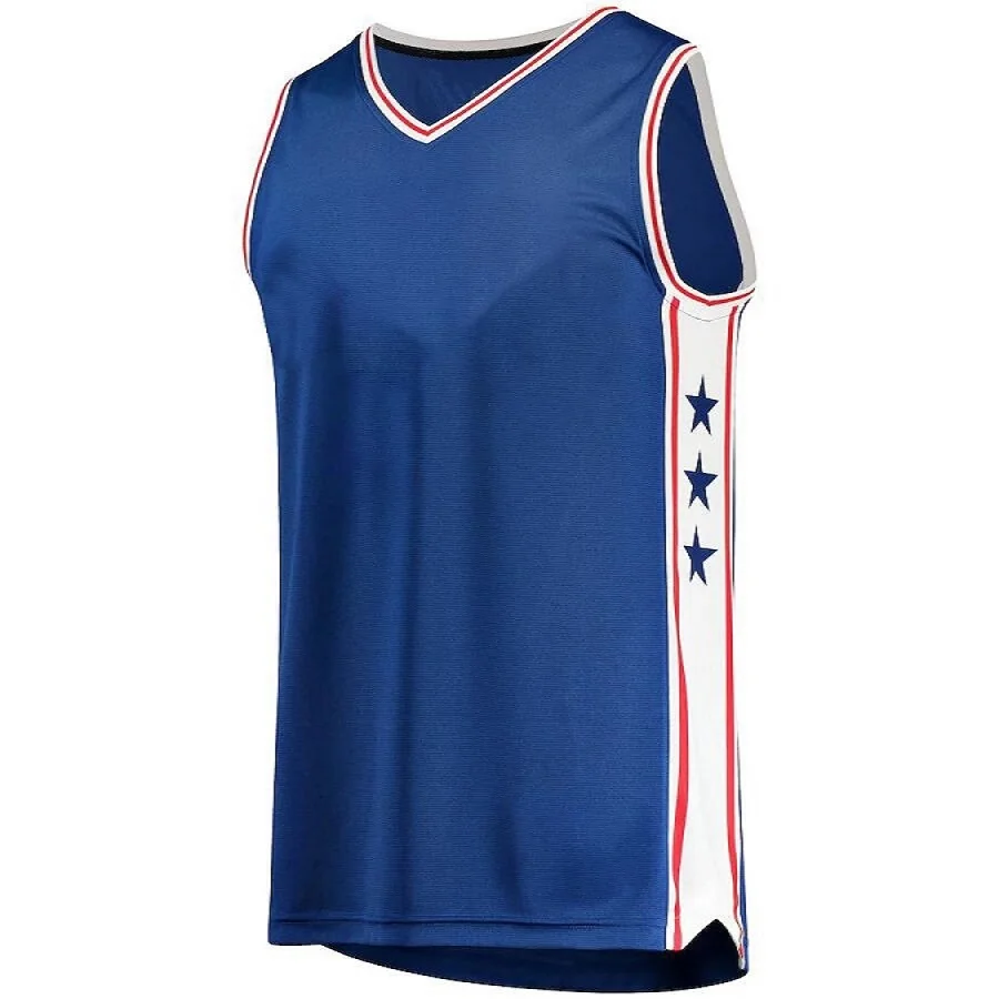 

2021 News Men's America Basketball Jersey Philadelphia Joel Embiid Tobias Harris Ben Simmons Embroidery With Team Logo T-shirt