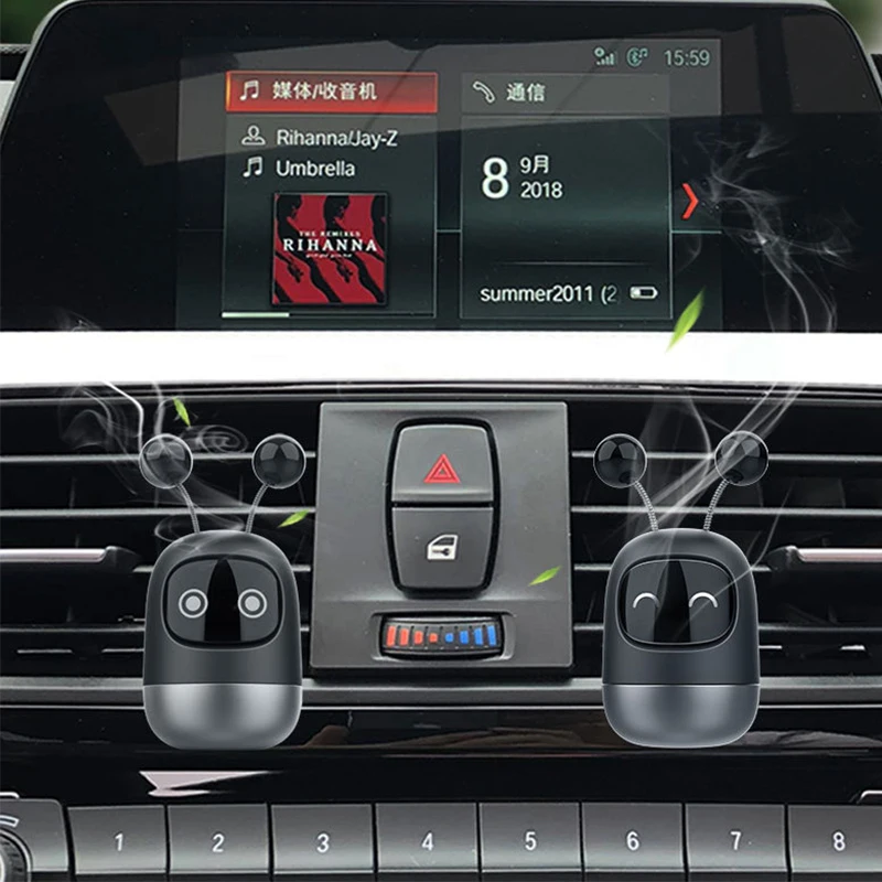 Car Air Freshener Auto Creative Mini Robot Vent Clip Parfum Flavoring Prefume Fragrance Diffuser Interior Decoration |